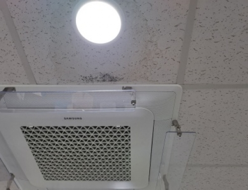 보건소 시설 유지보수 중 천장누수